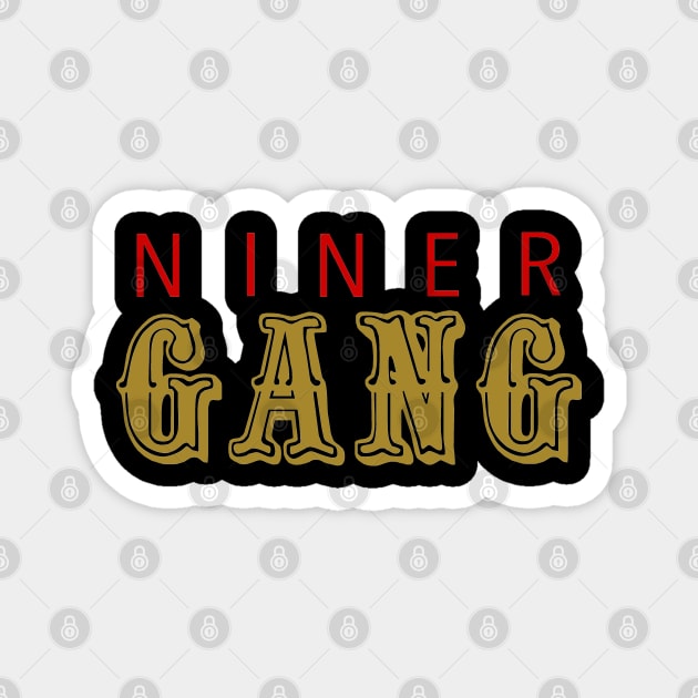 Niner Gang Magnet by FanSwagUnltd