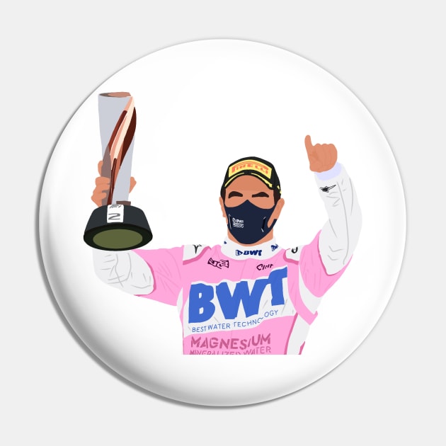 Sergio 'Checo' Perez celebrating his podium at the Turkish Grand Prix 2020 Pin by royaldutchness