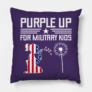 Purple Up For Military Kids - Month of the Military Child 2023 Pillow