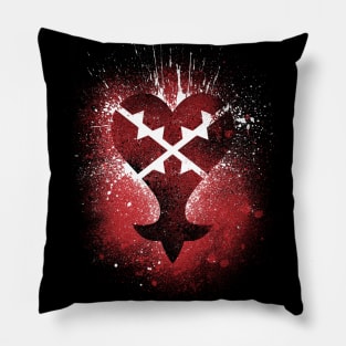 Kingdom Hearts Brushed Heartless Emblem Pillow