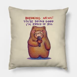 Breaking News Pillow