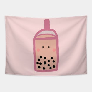 Strawberry boba Tapestry