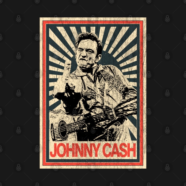 Vintage Poster Johnny Cash Middle Finger by Odd Even