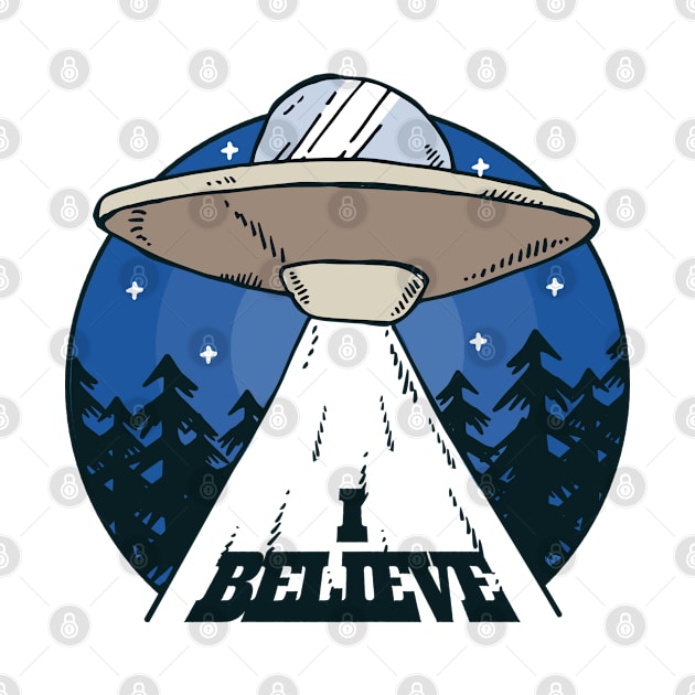 Alien Believe Design I Funny Aliens UFO Day by az_Designs