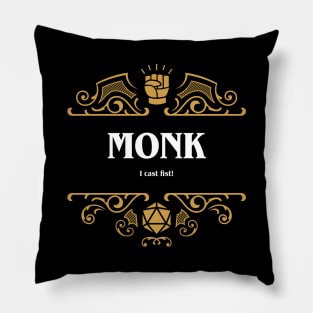 Monk Class Tabletop RPG Gaming Pillow