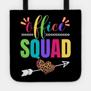 Office Squad Leopard School Secretary Clerk Administrative Tote