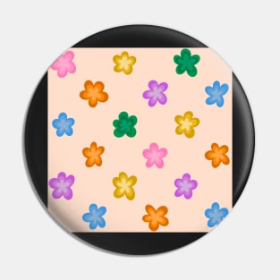 Groovy flower pattern Pin