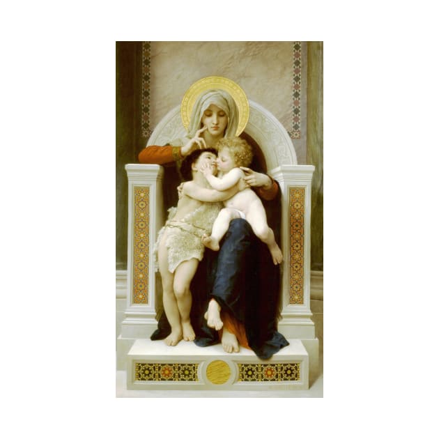 Madonna with Child and John the Baptist by William-Adolphe Bouguereau by Classic Art Stall