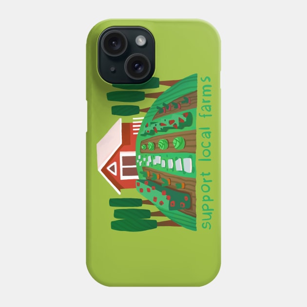 Support local farmers Phone Case by croquis design