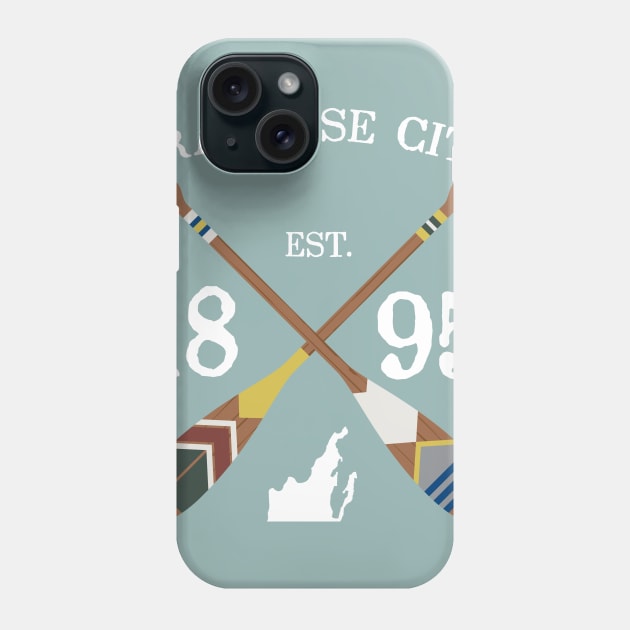 Paddle Traverse City, TC Michigan Lake Life Painted Oars Phone Case by GreatLakesLocals