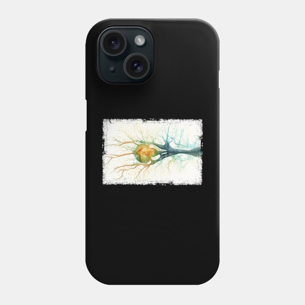 Abstract Human nerve cell Phone Case by erzebeth