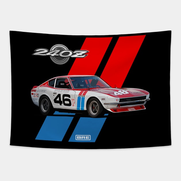 BRE Datsun 240z - National Champion Tapestry by Ajie Negara