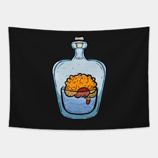 Brain in small jar Tapestry