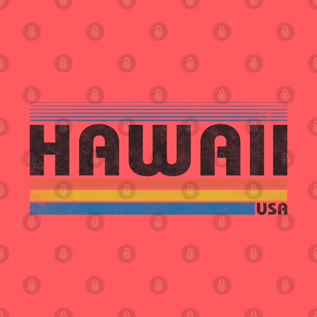 80s Retro Vintage Hawaii USA by Tingsy