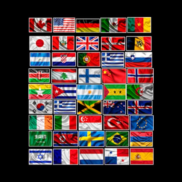 Beautiful Flags of the World by enyeniarts