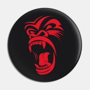 Gorilla Face Pin