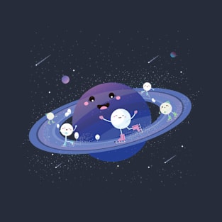 Space Ice Skating T-Shirt