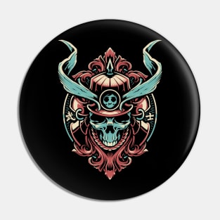 Skull Samurai Pin