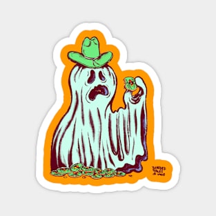 Monster Cookie Ghost Green Magnet