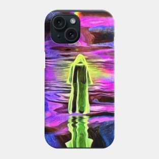 Figure in white cloak Phone Case