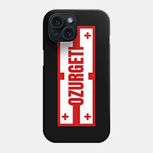 Ozurgeti City in Georgian Flag Design Phone Case