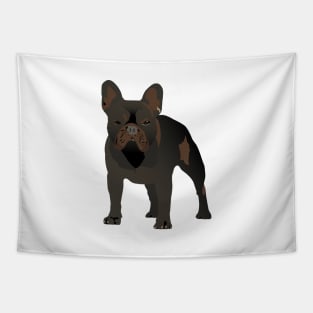 Dark French Bulldog Tapestry