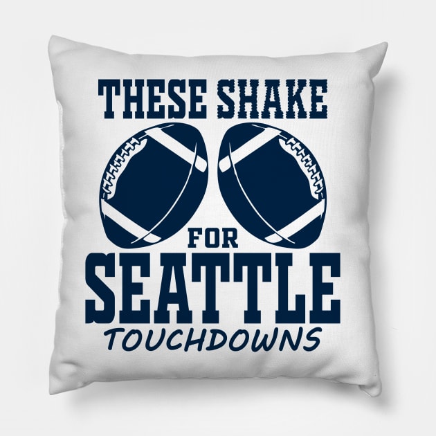 Seattle Pro Football - Touchdowns Pillow by FFFM