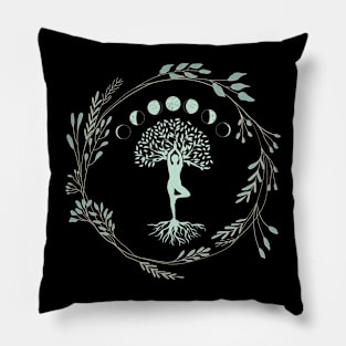 Woman Growing Tree Pillow