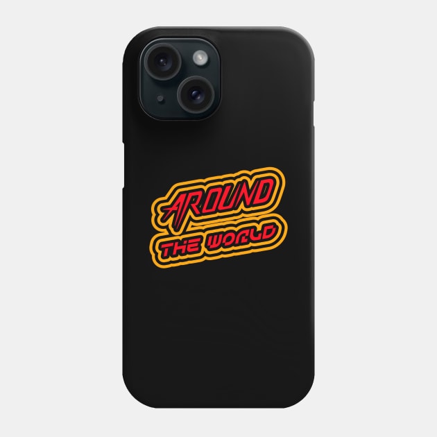 Around The world Phone Case by Vintage Oldschool Apparel 