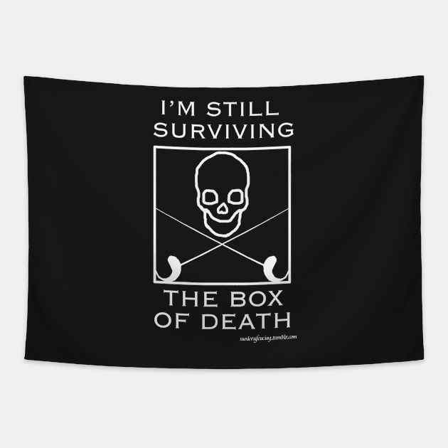 Still Surviving the Box of Death Tapestry by brieasmith