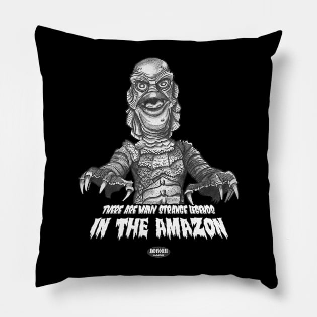 The Gillman Pillow by AndysocialIndustries