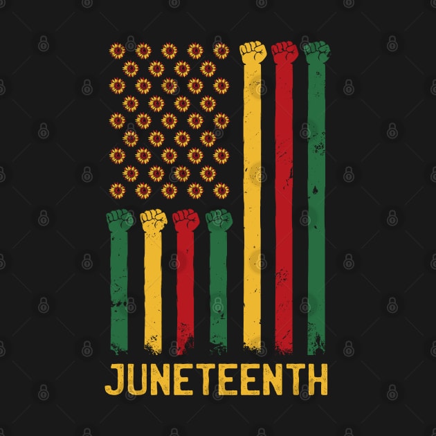 Raising Up Juneteenth: Celebrate Freedom with Flower Fists by Life2LiveDesign