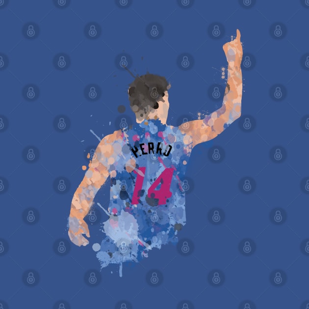 Tyler Herro Paint Splatter Art by slawisa