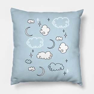 Moon Star Cloud Pillow