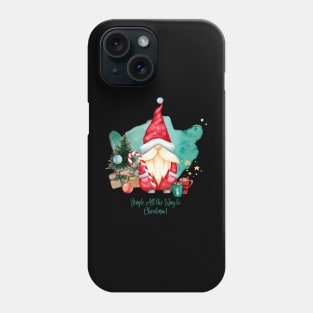 Jingle all the way to christmas Phone Case