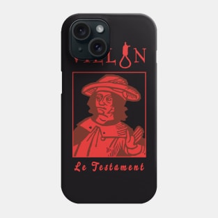 François Villon - Le Grand Testament (Red) Phone Case