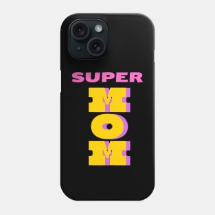 SUPERMOM, mothers day, american mother Phone Case