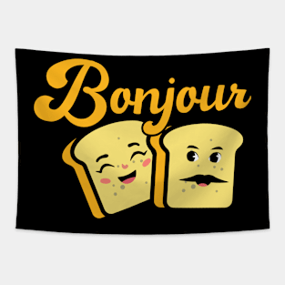 Bonjour French Toast, for toast lovers, wake up with bonjour toast, Tapestry