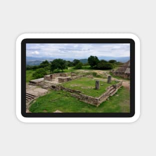 Site archéologique de Monte Alban, Oaxaca Mexique Magnet