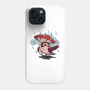 Little Owl in the Rain Phone Case