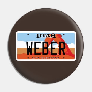 Utah Vanity license plate weber grill Pin