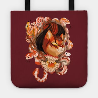 Cat ans snakes Tote
