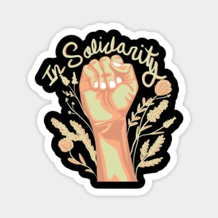 In Solidarity BLM Fist Magnet