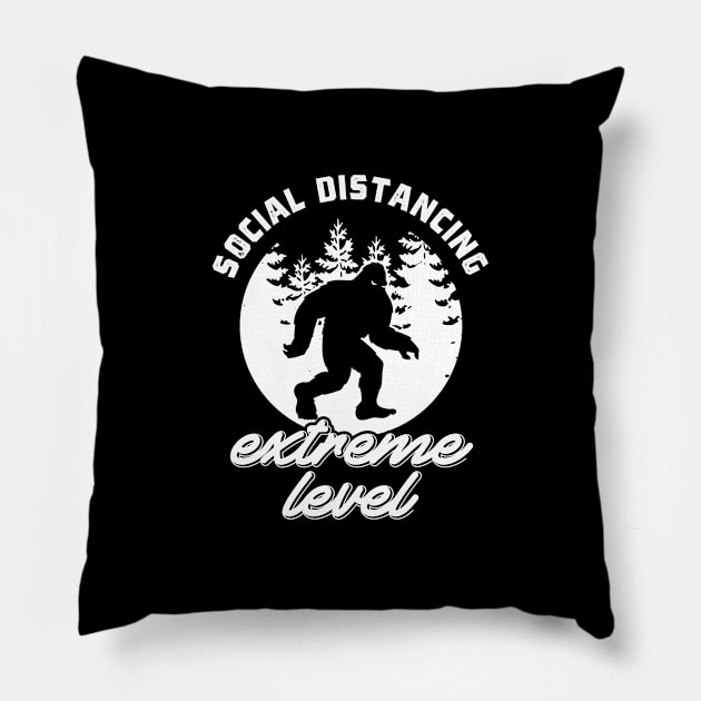 Social Distancing Extreme Level Pillow by cecatto1994