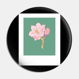 Pink Flower Pin