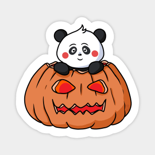 Halloween Panda Pumpkin Funny Party Costume Pandakin Magnet