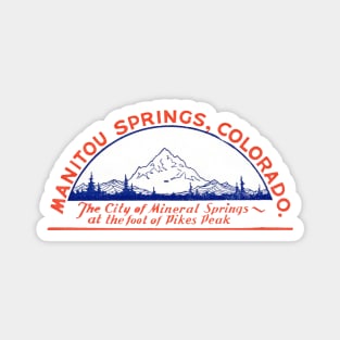 Vintage Manitou Springs, Colorado Magnet