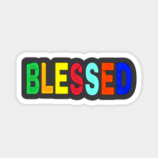 Blessed- Block - Back Magnet