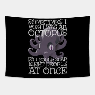 Wish I Was An Octopus Tapestry