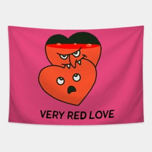 Very Red Love Tapestry